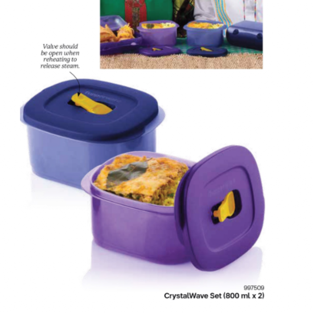 tupperware crystalwave set