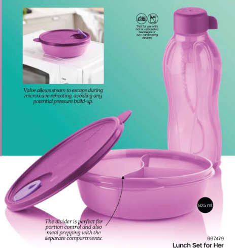 tupperware lunch set